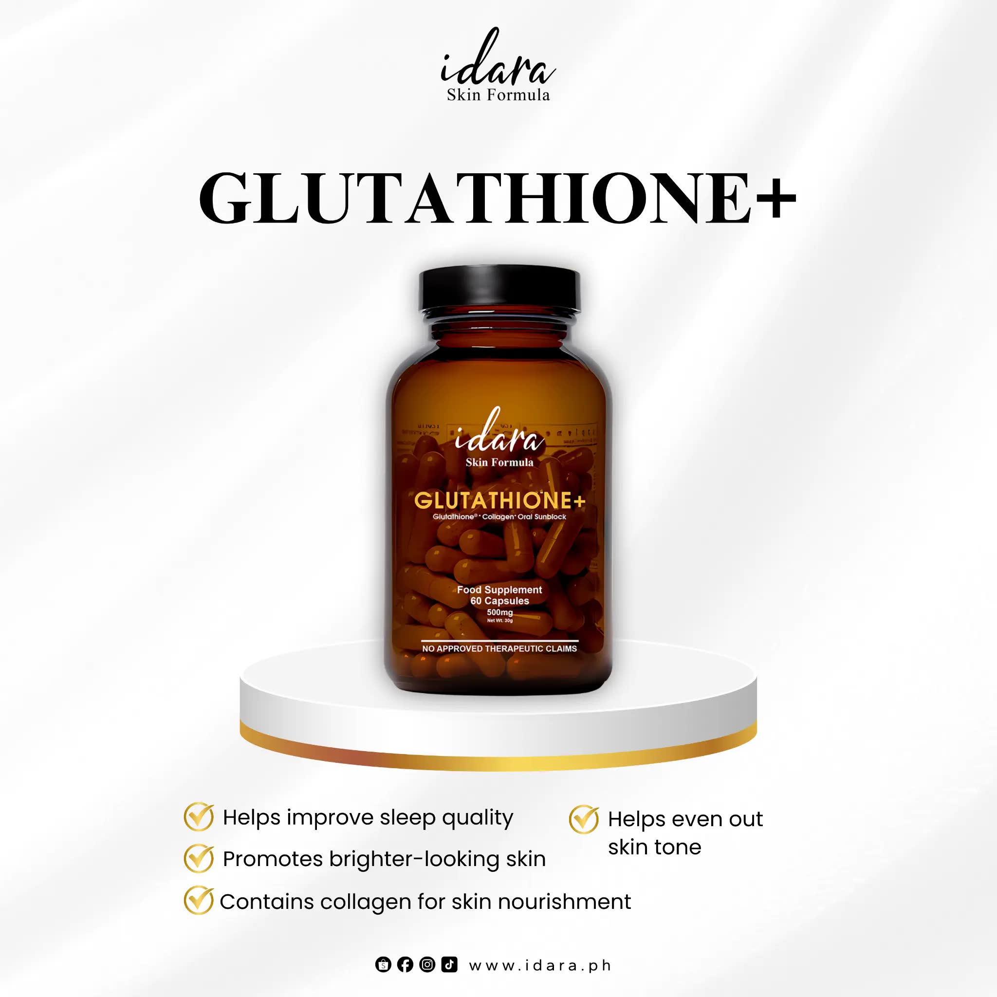 glutathione injection in cebu Idara Aesthetics High Dose Glutathione IV