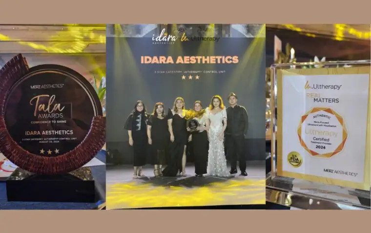 Idara Aesthetics Team Shines at the TALA Awards, Recognized for Excellence in Ultherapy